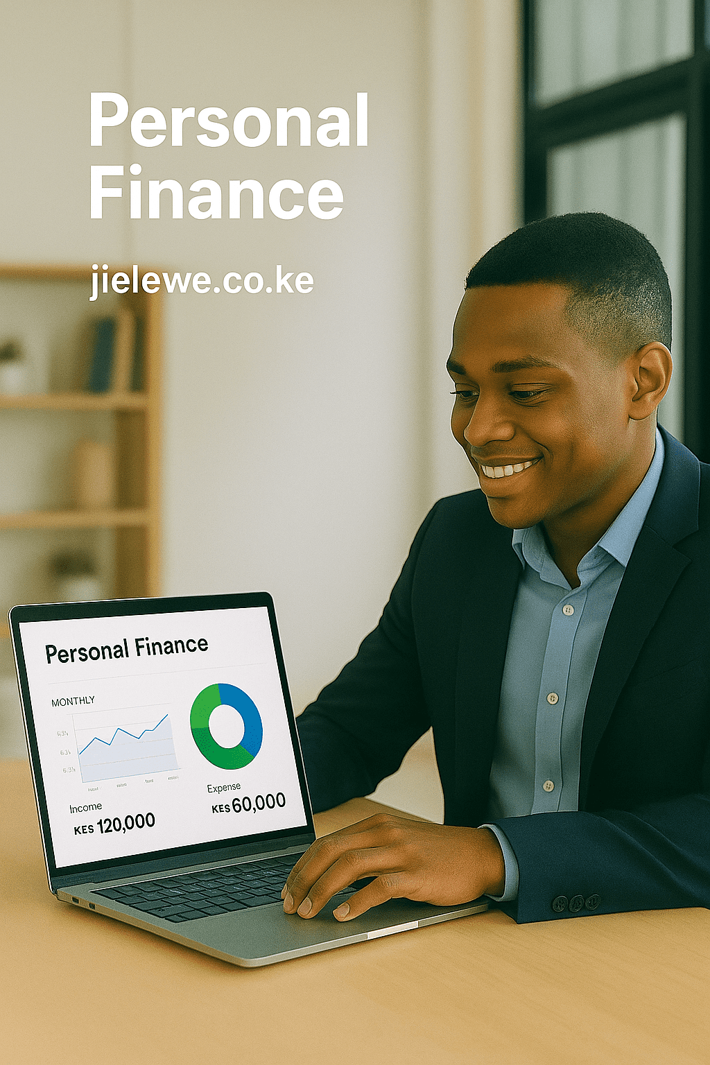 Kenyan youth and professional exploring side hustles like freelancing, farming, and delivery services while tracking income with the Jielewe app