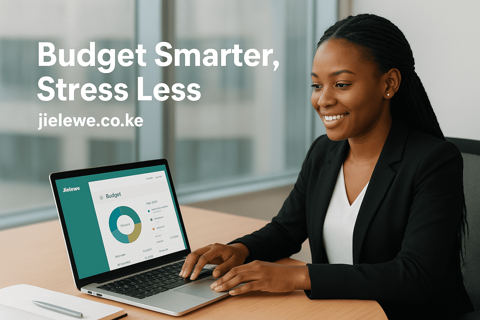 Kenyan mobile budgeting app on a smartphone next to a piggy bank and Kenyan shillings.