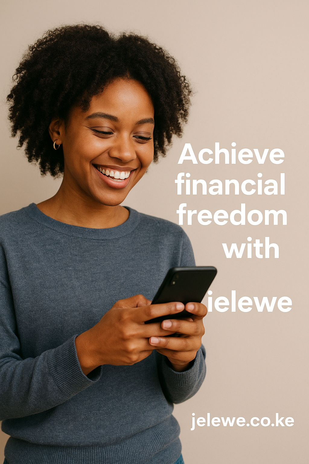 Person using Jielewe app to track investments and visualize compound interest growth for long-term wealth